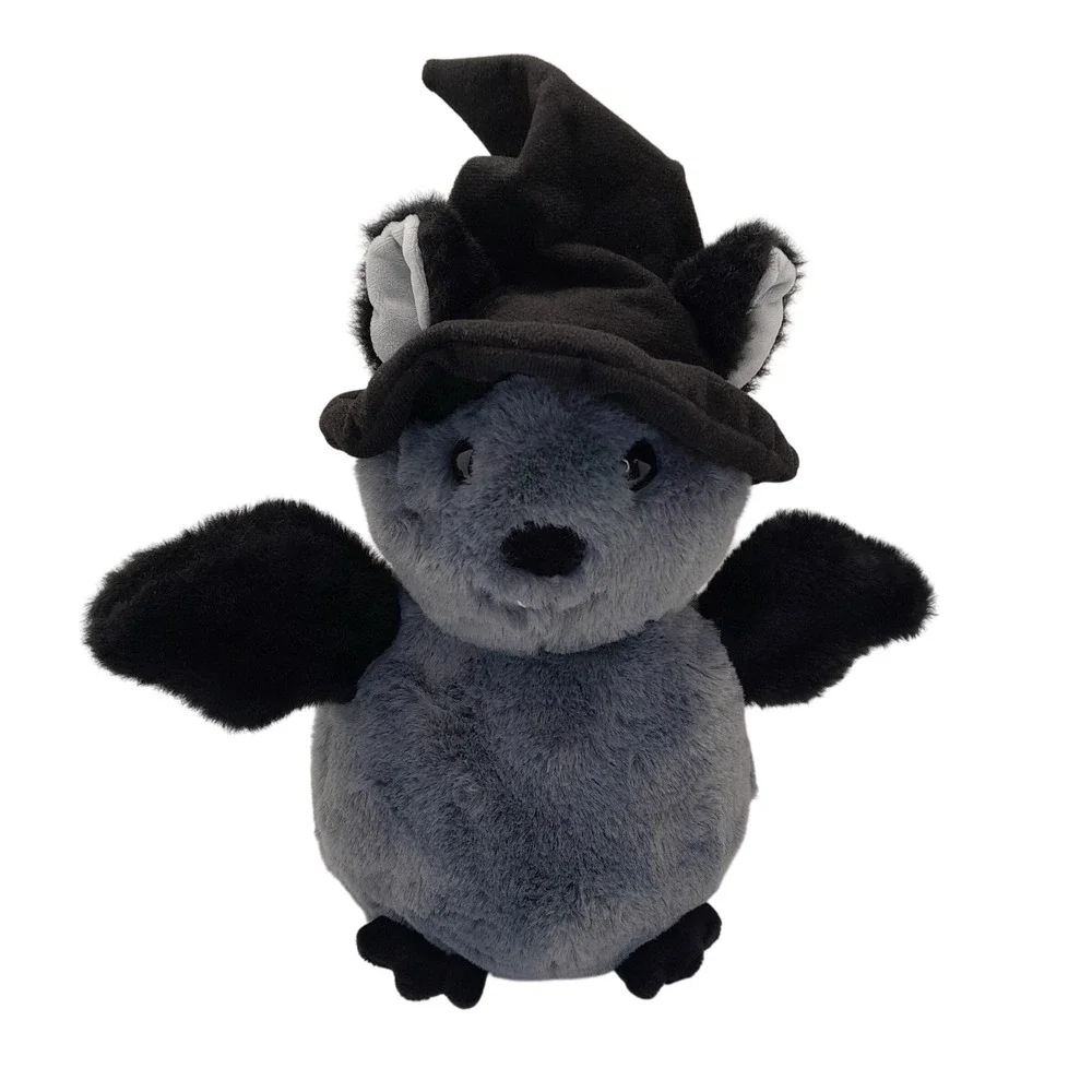 Inter-American Products Gray Bat Plush Witch Hat Halloween Stuffed Animal 10